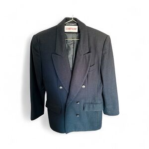 Cosmopolitan Navy Blue Double-Breasted Blazer Sz: 6 EUC